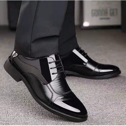 Luxury Business Oxford Leather Shoes Men Breathable Rubber Formal Dress Shoes Male Office Wedding Flats Footwear Mocassin Homme