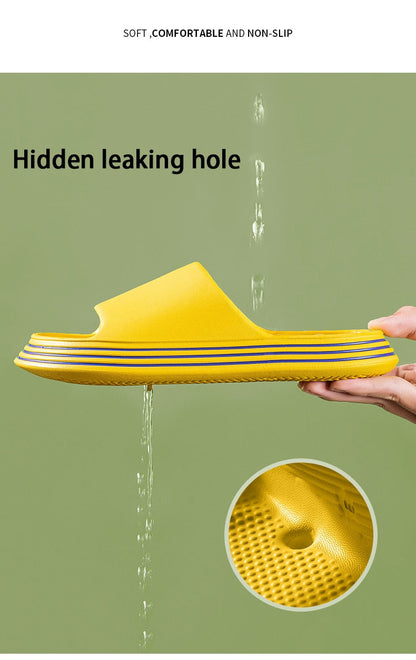 Summer Slippers Shower Sandal EVA Massage Drainage Holes Non-Slip Light Bathroom Indoor Women Men Flip Flops Pool Shoes Slide