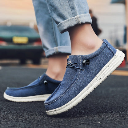 Large Size Outdoor Men's Casual Denim Canvas Shoes Vulcanize Shoes Fashion Luxury Style Designer Breathable Men Sneakers Loafers