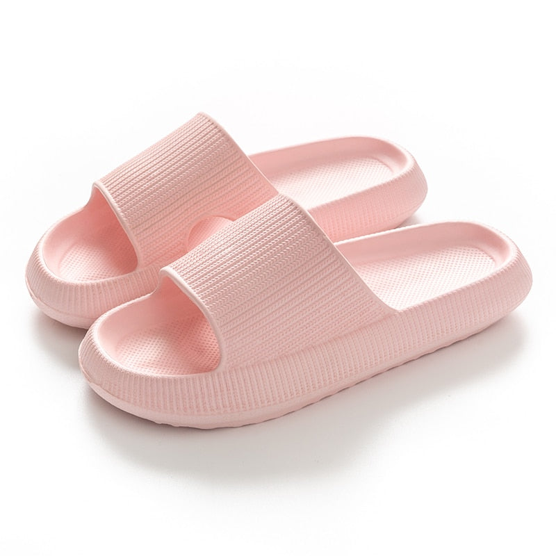 Women Thick Platform Cloud Slippers Summer Beach Eva Soft Sole Slide Sandals Leisure Men Ladies Indoor Bathroom Anti-slip Shoes