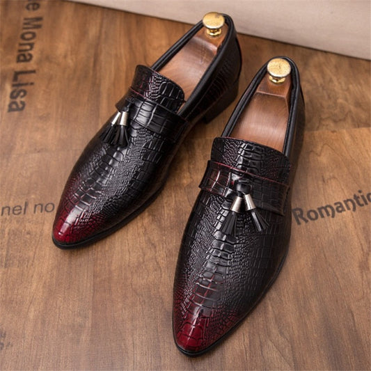 Men's fashion Tassel Soft Moccasins Mens Genuine Leather Casual Loafers Outdoor Driving Flats Shoes