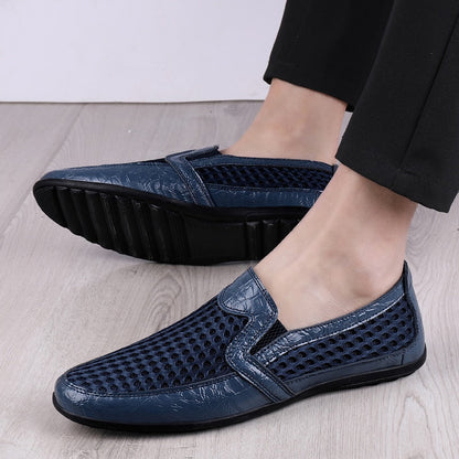 New Summer Men's Casual Shoes Breathable Mesh Men's Shoes Fashion Men Loafers Outdoor Non-slip Sneakers Light Walking Shoes