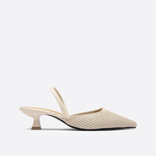 Futurecen- Women Point Toe Slingback Pumps