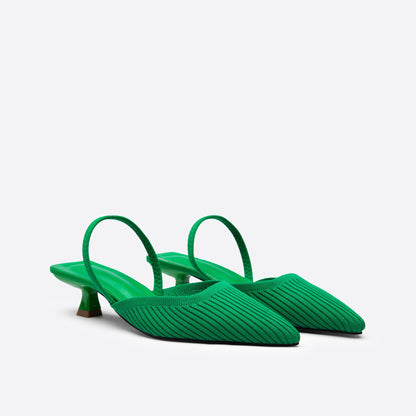 Futurecen- Women Point Toe Slingback Pumps