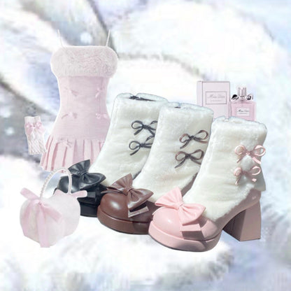 ♡ Winter Love ♡ - High Heel Bootie