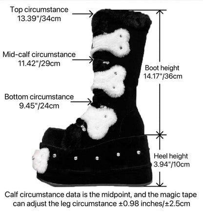 ♡ Melting Bones ♡ - Y2K Chunky Boots