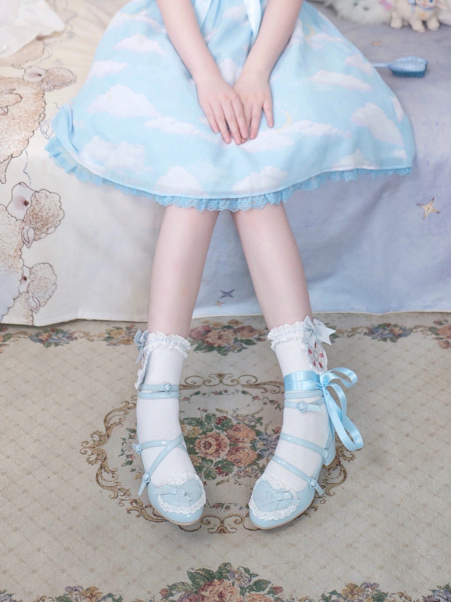 ♡ Vintage Cream Cake ♡ - Mid-Heel/Platform Shoes