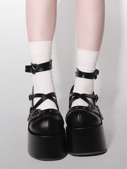 ♡ Little Demon ♡ - Dolly Platform Shoes