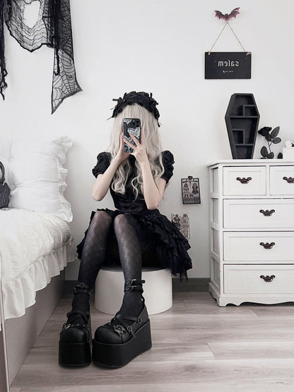 ♡ Little Demon ♡ - Dolly Platform Shoes