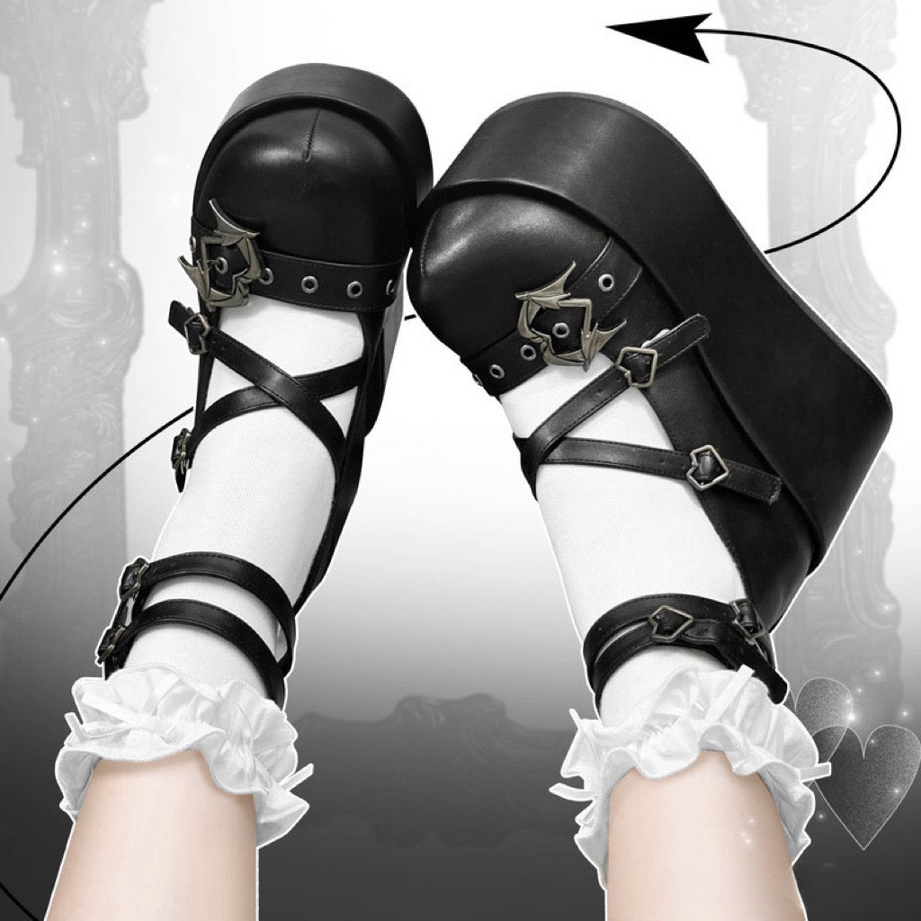 ♡ Little Demon ♡ - Dolly Platform Shoes