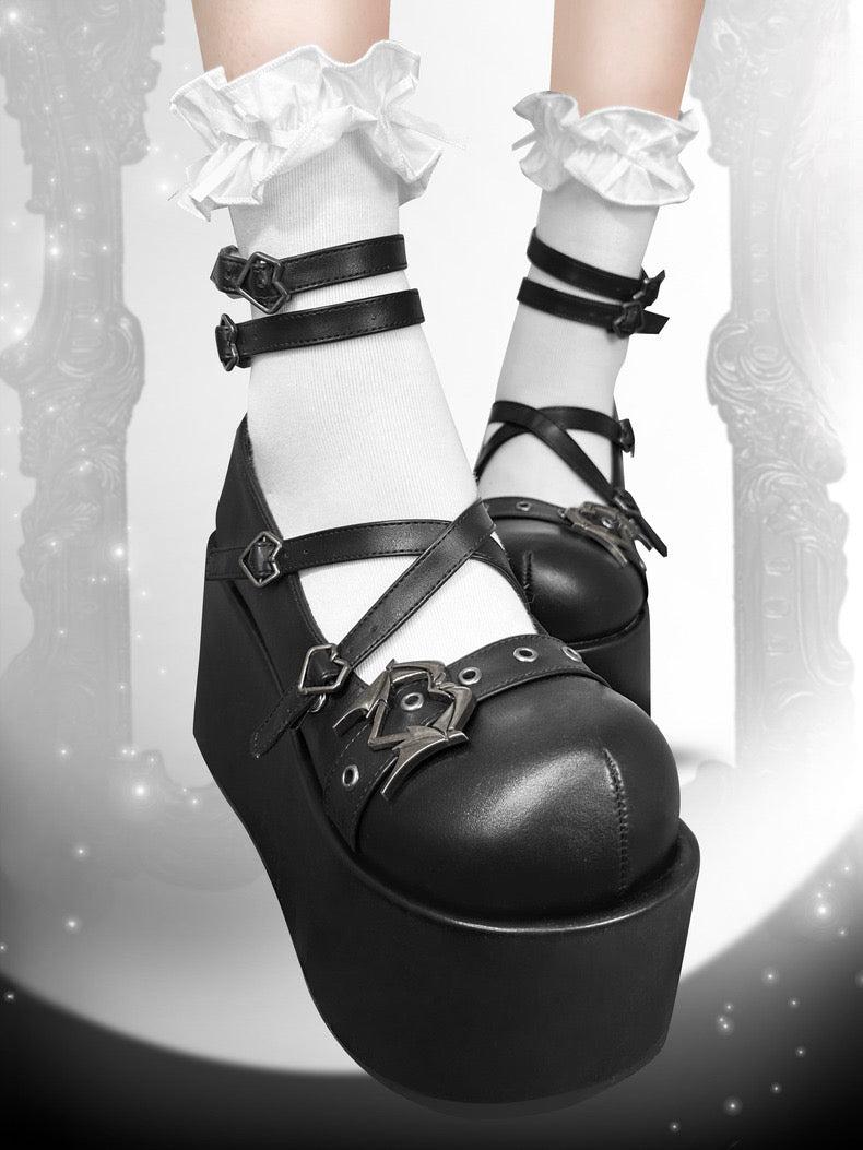 ♡ Little Demon ♡ - Dolly Platform Shoes