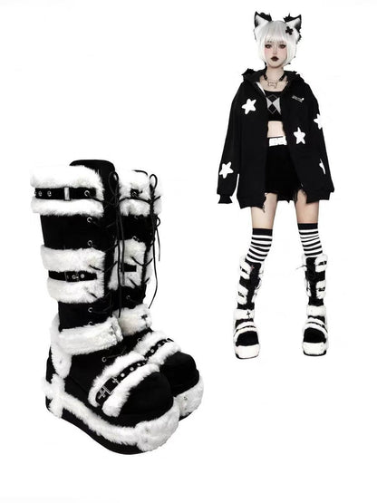 ♡ Bad Bear ♡ - Y2K Chunky Boots