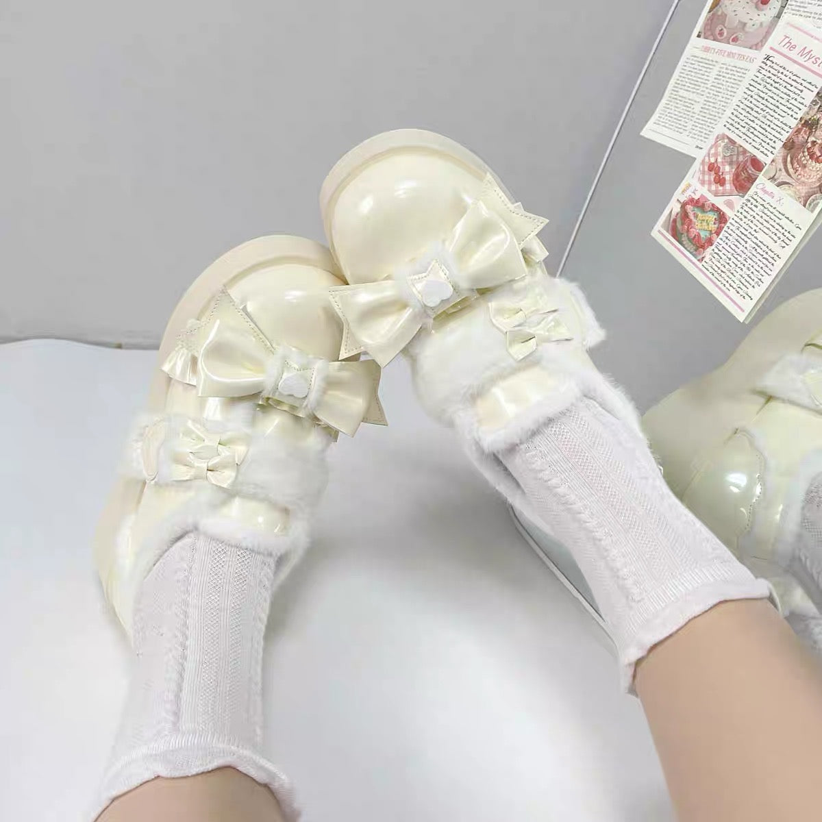 ♡ Cream Cake ♡ - Dolly Platform Shoes