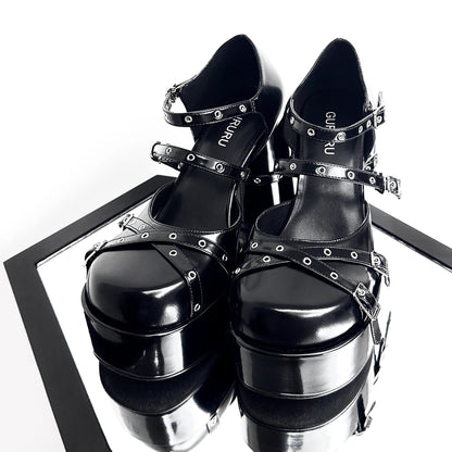 ♡ Sin and Love ♡ - Goth Platform Shoes