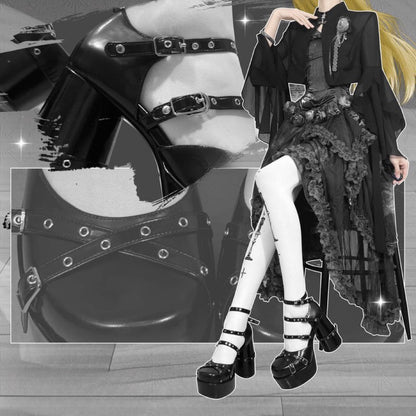 ♡ Sin and Love ♡ - Goth Platform Shoes