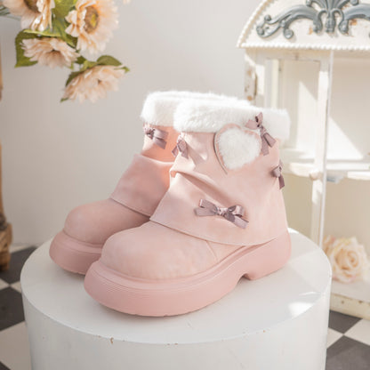 ♡ Snow Doll ♡ - Mid Heel Bootie