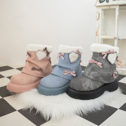 ♡ Snow Doll ♡ - Mid Heel Bootie