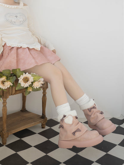 ♡ Snow Doll ♡ - Mid Heel Bootie