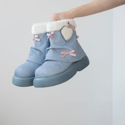 ♡ Snow Doll ♡ - Mid Heel Bootie