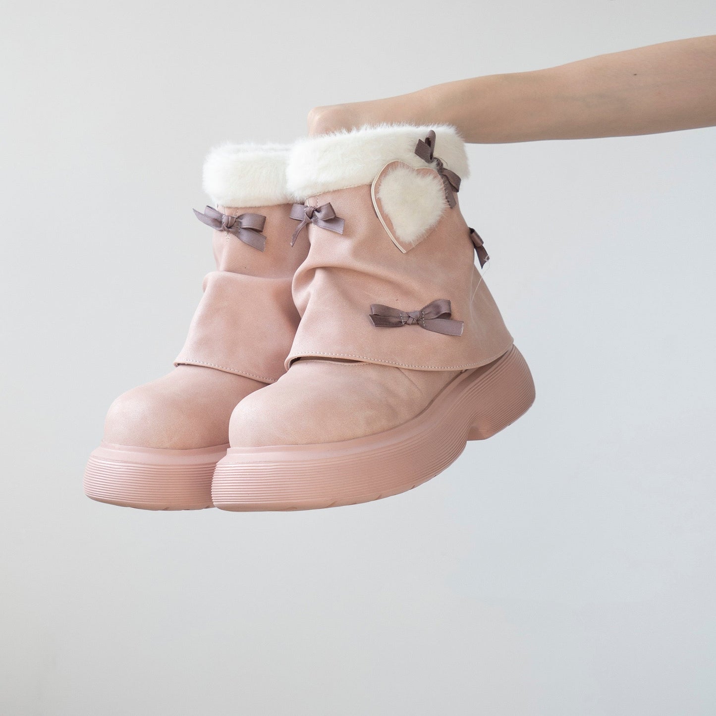 ♡ Snow Doll ♡ - Mid Heel Bootie