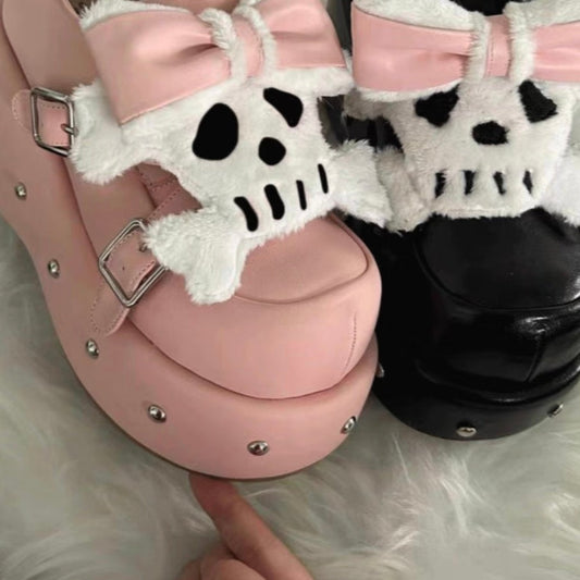 ♡ Little Skull ♡ - Dolly Platform Shoes