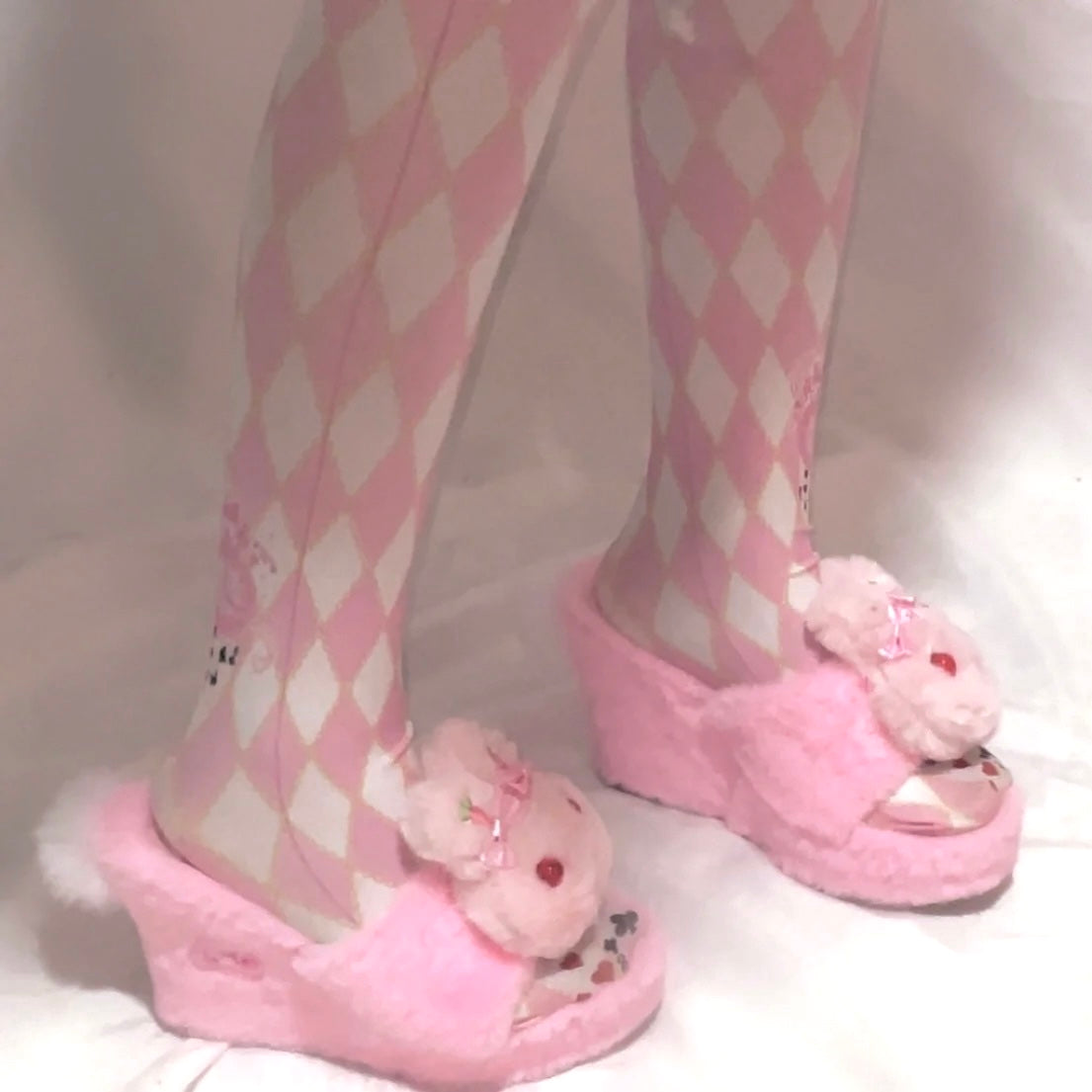 ♡ Pink Bunny ♡ - Handmade Platform Shoes