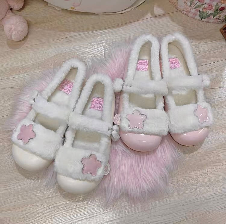 ♡ Little Lucky ♡ - Fluffy Flat Shoes