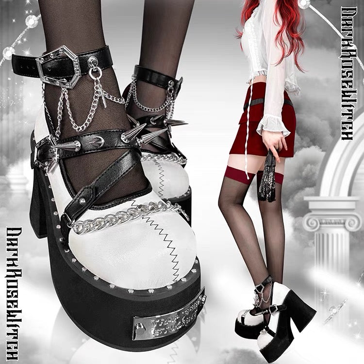 ♡ Dark Rose Witch ♡ - Dolly Platform Shoes