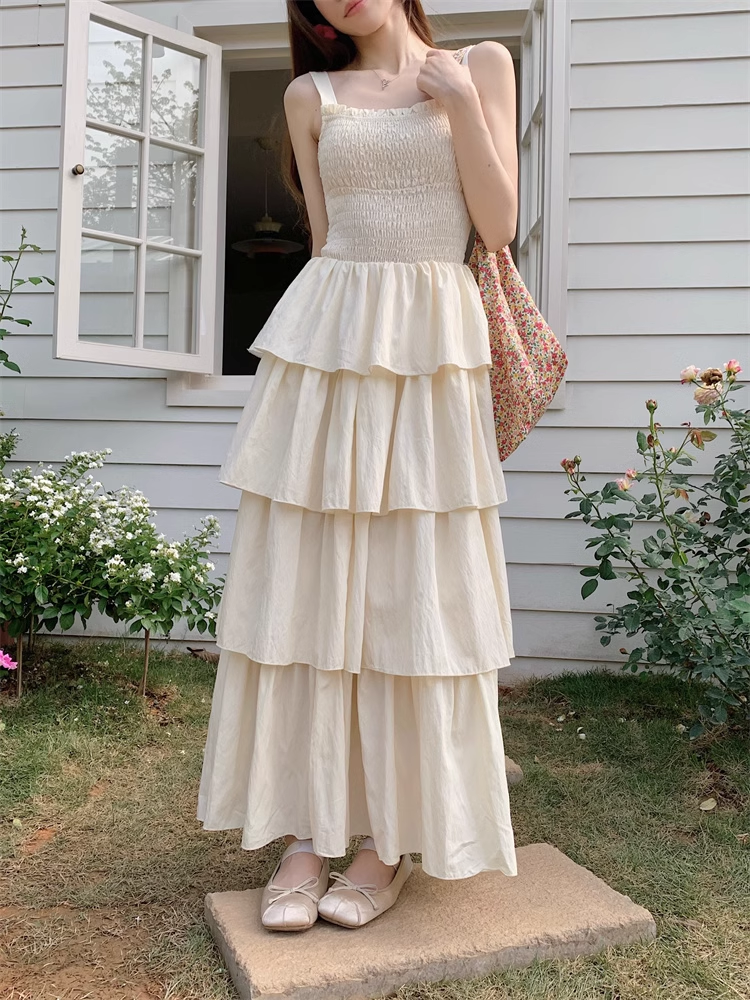 New Summer A-line Tiered Long Dress HOT1162