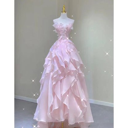 binfenxie fruitful fashion dress to impress Evening Dress for Women New Banquet Elegant Host Light Luxury Niche Can Wear at Ordinary Times