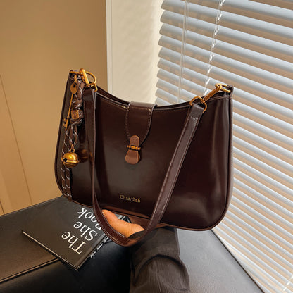 BINFENXIE 2025 High-end underarm bag women's 2025 new Korean version trendy fashion shoulder bag niche design retro casual women's bag