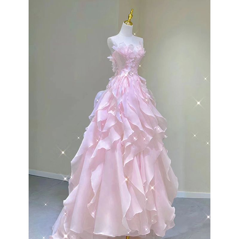 binfenxie fruitful fashion dress to impress Evening Dress for Women New Banquet Elegant Host Light Luxury Niche Can Wear at Ordinary Times