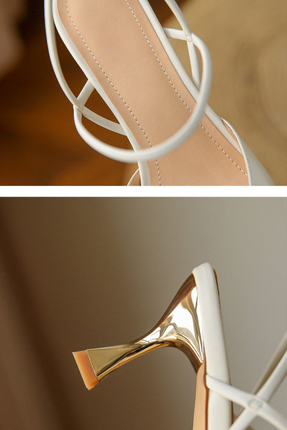 Pearl Flower Pointed-Toe Pumps