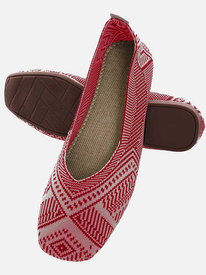 Knit Comfort Flats Shoes