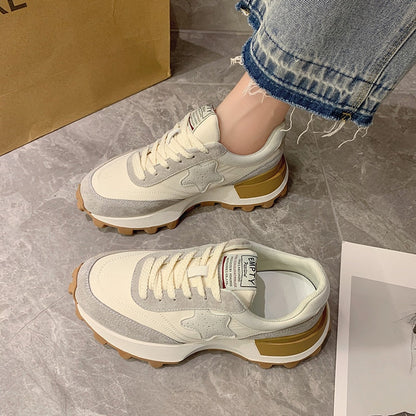 Design Shoes for Women Spring Fashion Luxury Women's Casual Shoes Faux Suede Ladies Walking Shoes