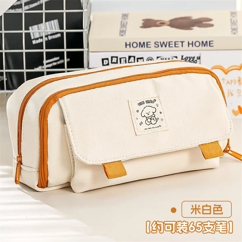 binfenxie Pencil Case Cases Cute Stationery Bag Estuche Big School Storage Pen Box 2024 Material Escolar Girls Kalemlik Papeleria Coreana