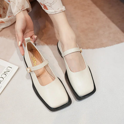 spring and autumn women's leather shoes Ladies casual shoes fashion flat loafers british style office and banquet