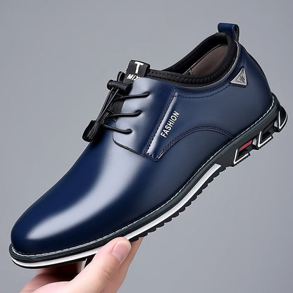 Men Dress Shoes for Men Lace Up Oxfords Black Leather Business Shoes Comfortable Luxury Men Shoes Plus Size Footwear