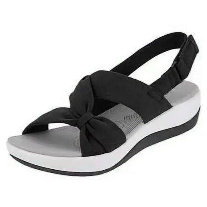 Women Sandals  Summer Closed Toe Roman Sandals Women Bow Platform Wedges Sandals Women  Sandals Plus Size 43