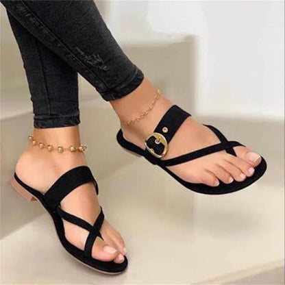 binfenxie Fashion Slippers For Women Clip Toe Summer Buckle Sandals Casual Ladies Beach Shoes Woman Flip Flops Female 2024 Square Heels