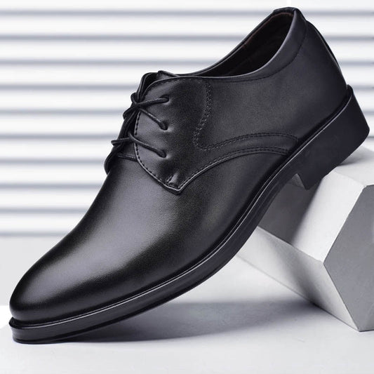 Plus Size Man Shoes Formal Black Leather Shoes for Men Lace Up Oxfords for Male Wedding Party Office Business Casual Shoe Men