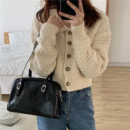 binfenxie Fashion Women Green Big Shoulder Bags PU Leather Female Purse Handbags Large Capacity Ladies Daily Small Casual Tote