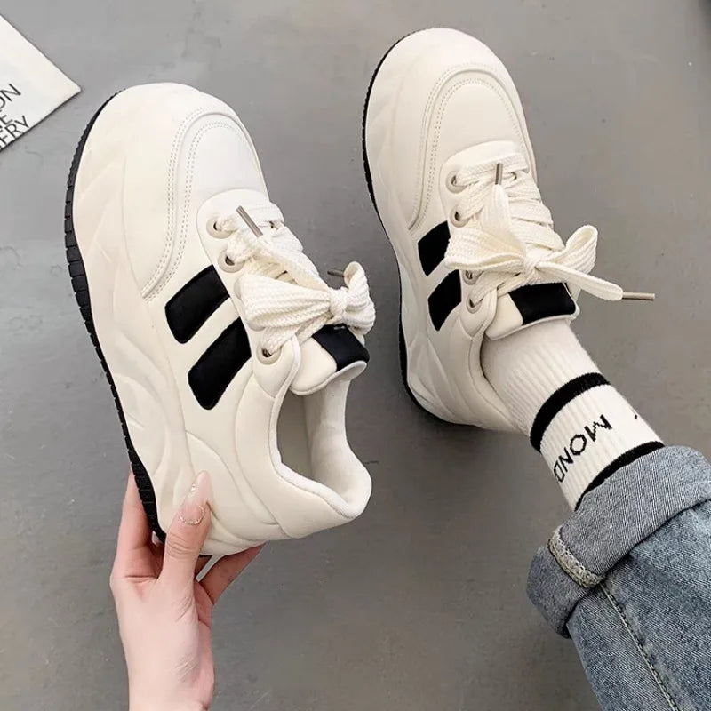 binfenxie  -  Spring Summer 2025 Platform Sports Shoes Women Tennis Female Sneakers Casual Korean Fashion Vulcanize Skateboard Footwear