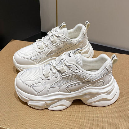 Plus Size 41 42 Women Chunky Shoes Spring Men Women's Sports Shoes Breathable Design Casual Sneakers Womans Footwear