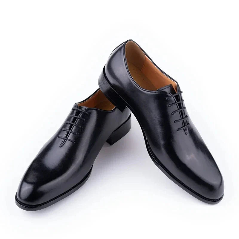 Successful Men's Leather Shoes High Quality Handmade Oxford Casual Business Office Work Shoes For Gentalman Lace Up Comfortable