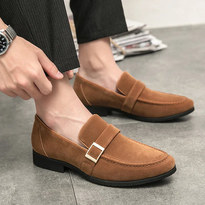 Men Loafers slip on Fashion Pointed Bow Dress Shoes Men moccasins outdoor shoes for Men Formal Mariage Wedding Shoes men