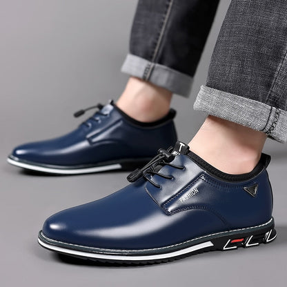 Men Dress Shoes for Men Lace Up Oxfords Black Leather Business Shoes Comfortable Luxury Men Shoes Plus Size Footwear