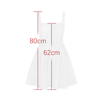 Summer Elegant Dresses for Women New Arrivals White Party Dresses Short  A Line Flare Dress for Holiday