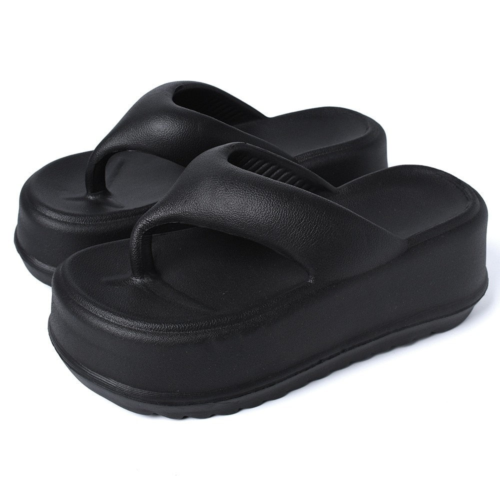 Women Flip-flops Eva Slipper Summer Shoes Platform Cloud Slippers Home Bedroom Beach Bathroom  on Offer Free Shipping Promotion