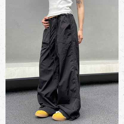 binfenxie Vintage Harajuku Oversized Pants Women America Retro Baggy Casual New Cargo Trousers Man Y2k Summer Streetwear Loose